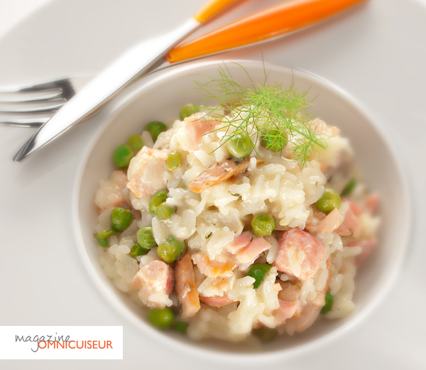 Recette de risotto aux 2 saumons