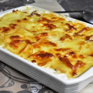 Un gratin de fromage à la vapeur