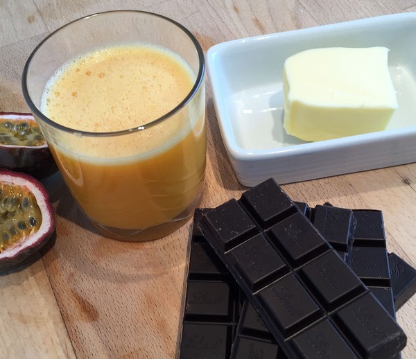 Ingrédients pour la ganache au chocolat