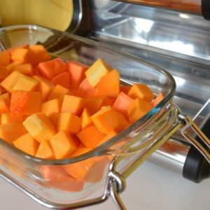 Découpez les légumes en cubes