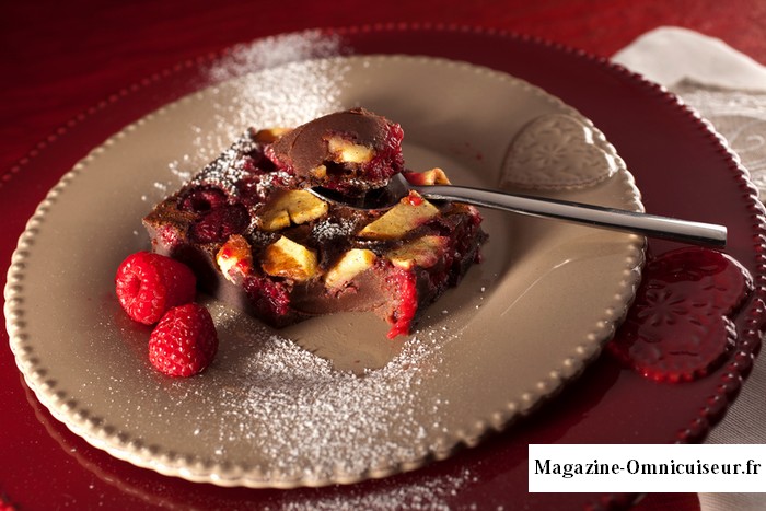 recette-clafoutis-chocolat-framboise