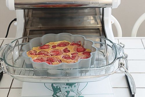 recette flan pistache fraises cuisson douce